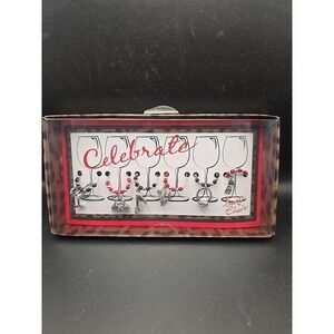 Chico's Wine Charms Red. Black And Silver